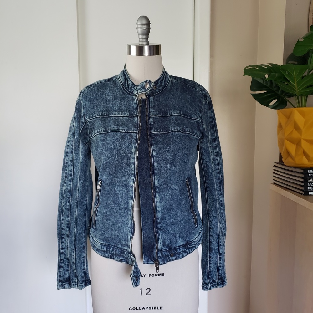 Free People Alchemy Denim Jacket Size Medium NEW!